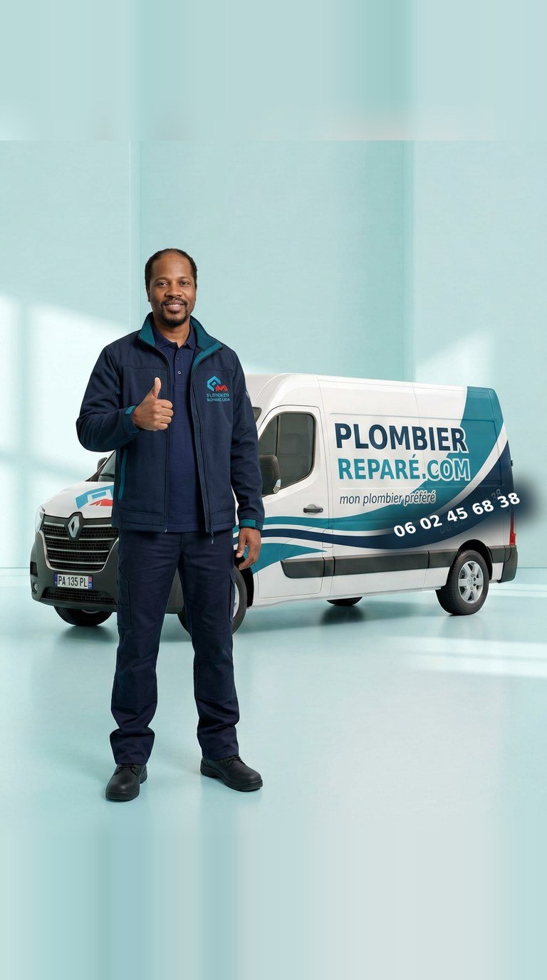 Camion utilitaire Plombier Repare.com — interventions plomberie, chauffage et salle de bain